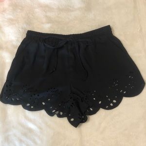 Brandy Melville black flowy shorts